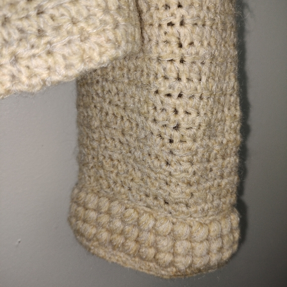 Vintage Philippe L. Gaulier Hand Crocheted Single Breasted Button Down Jacket - Picture 4 of 10